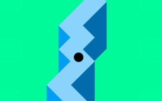 Image Rolling Ball ZigZag Game